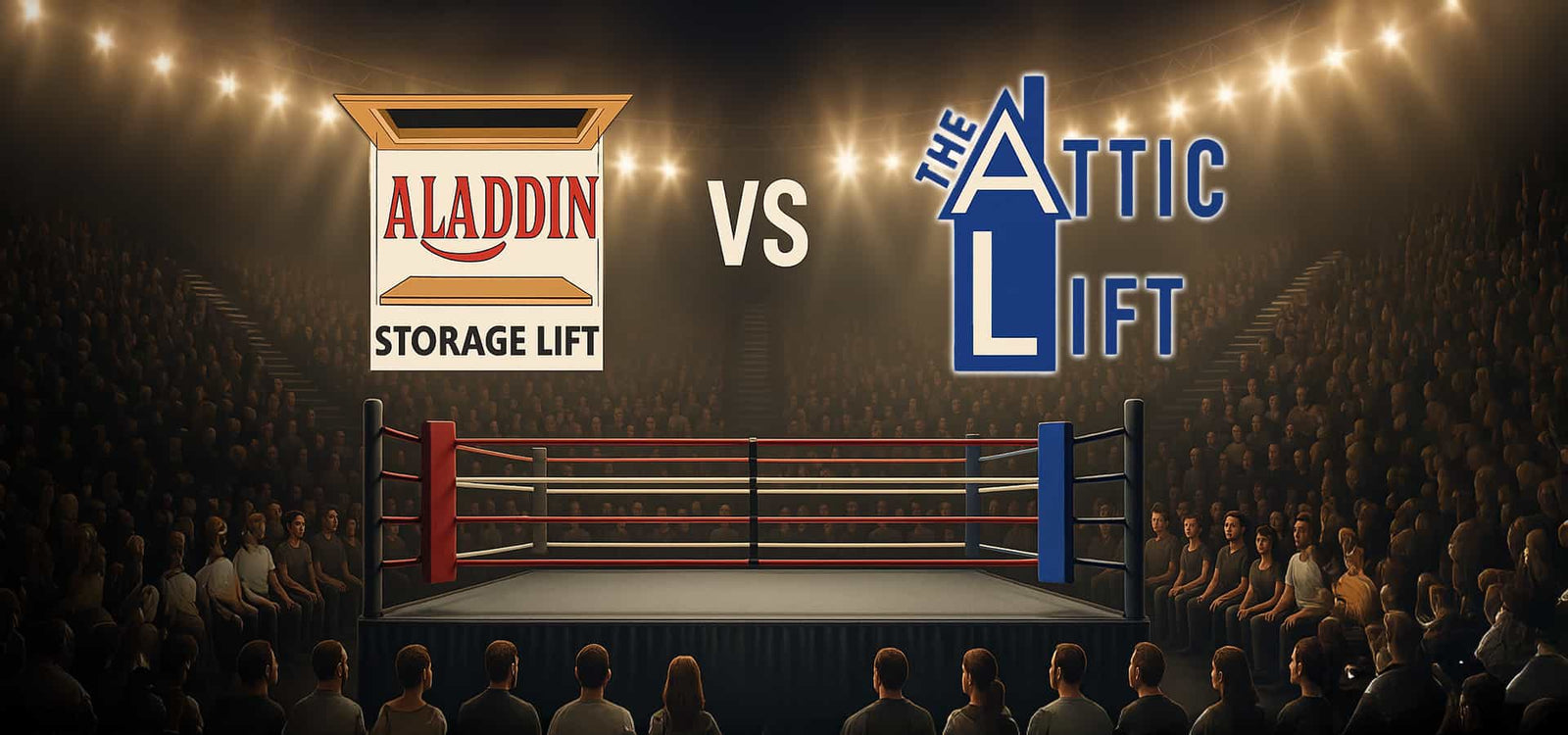 Aladdin Storage Lift Versus The Attic Lift - Image of a Boxing Ring