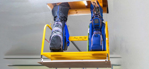 Two Bags on Majic Attic Lift