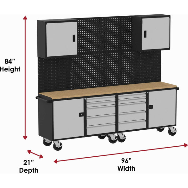 Valley Craft Suite A 9Piece 8' Wide