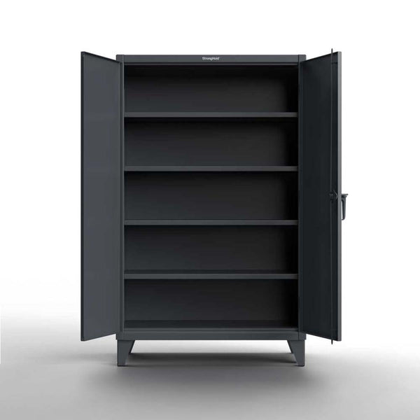 Strong Hold Extreme-Duty 12 Ga Cabinet | 4 Shelves | 1,900 lb/Shelf ...