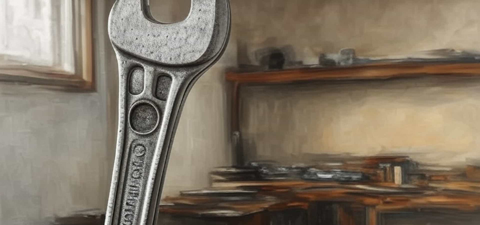 Best Garage Cabinet Sets for Heavy Tools - Close-up of Wrench in Garage