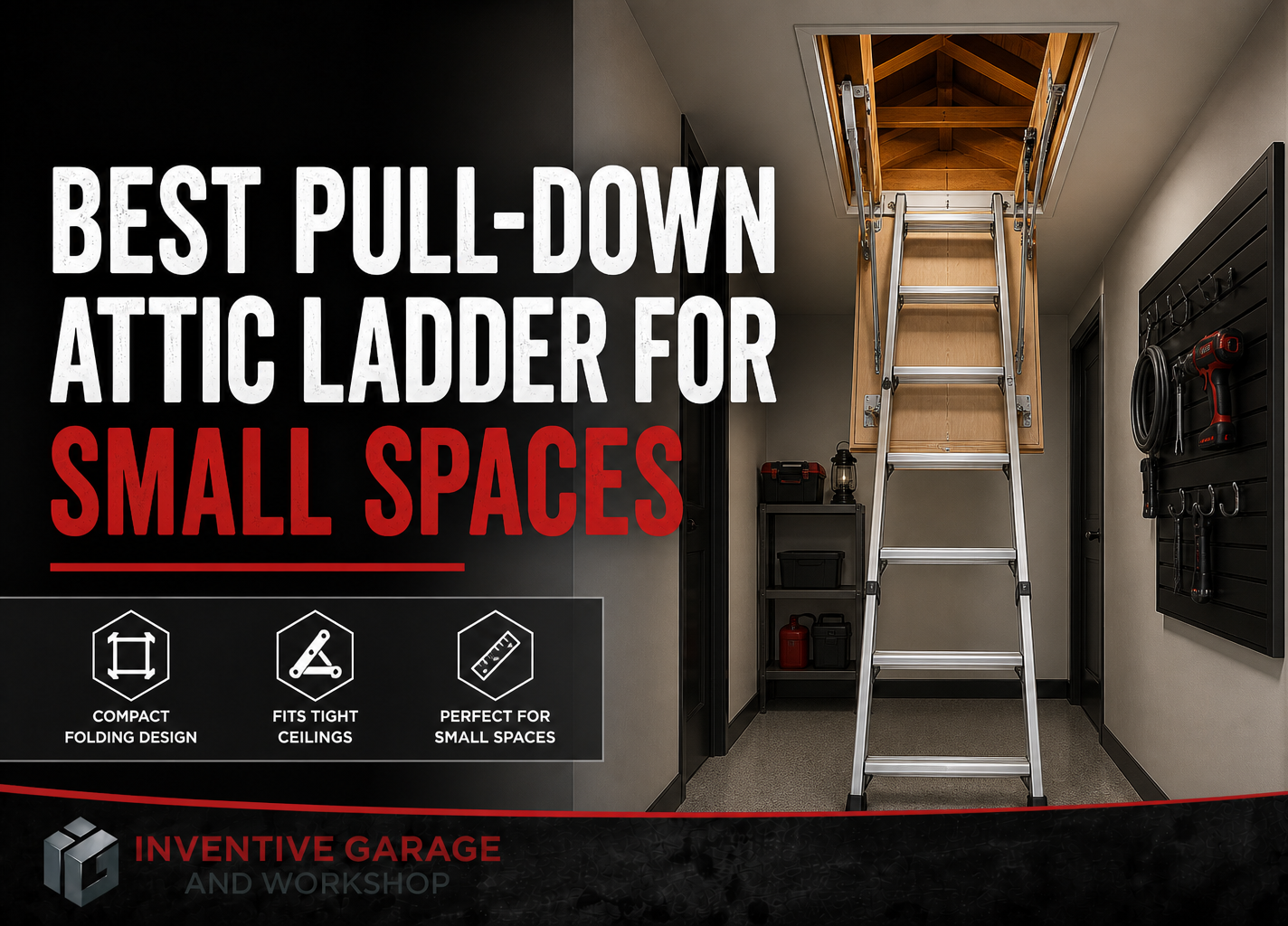 What is the best pull-down attic ladder for small spaces?