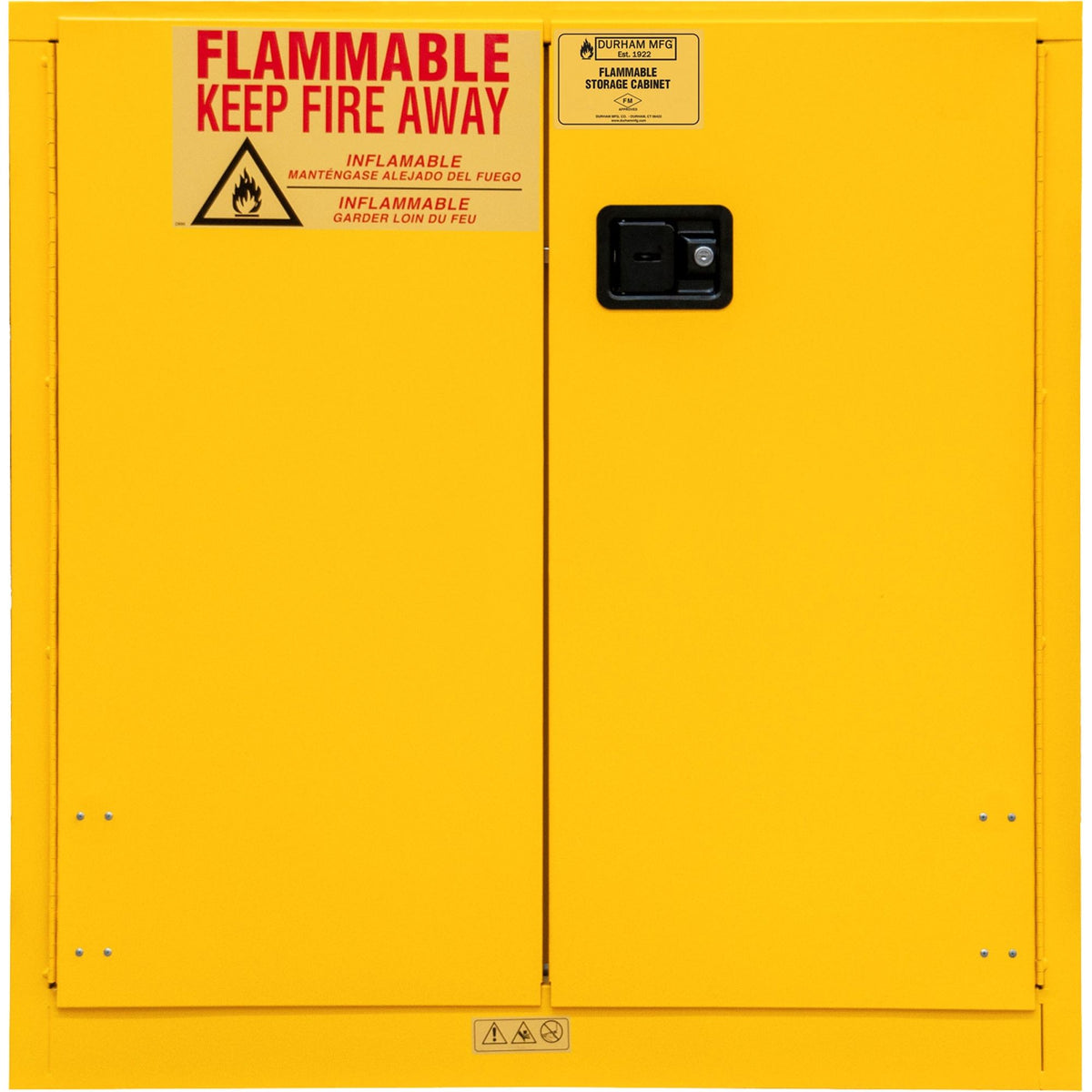 Gold Durham 30 Gallon Flammable Storage Manual 43 X 18 X 44
