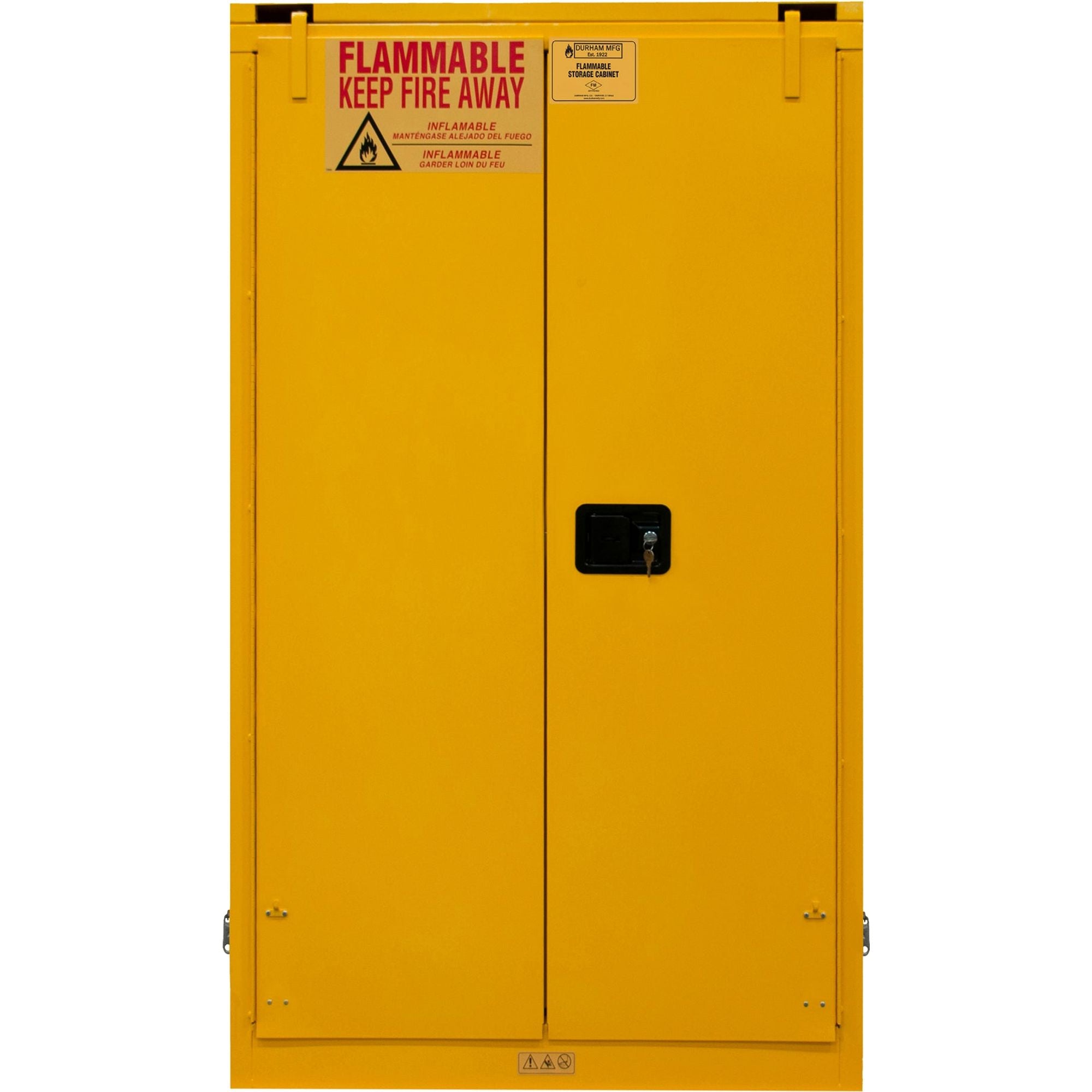 Goldenrod Durham 60 Gallon Flammable Storage Self Close