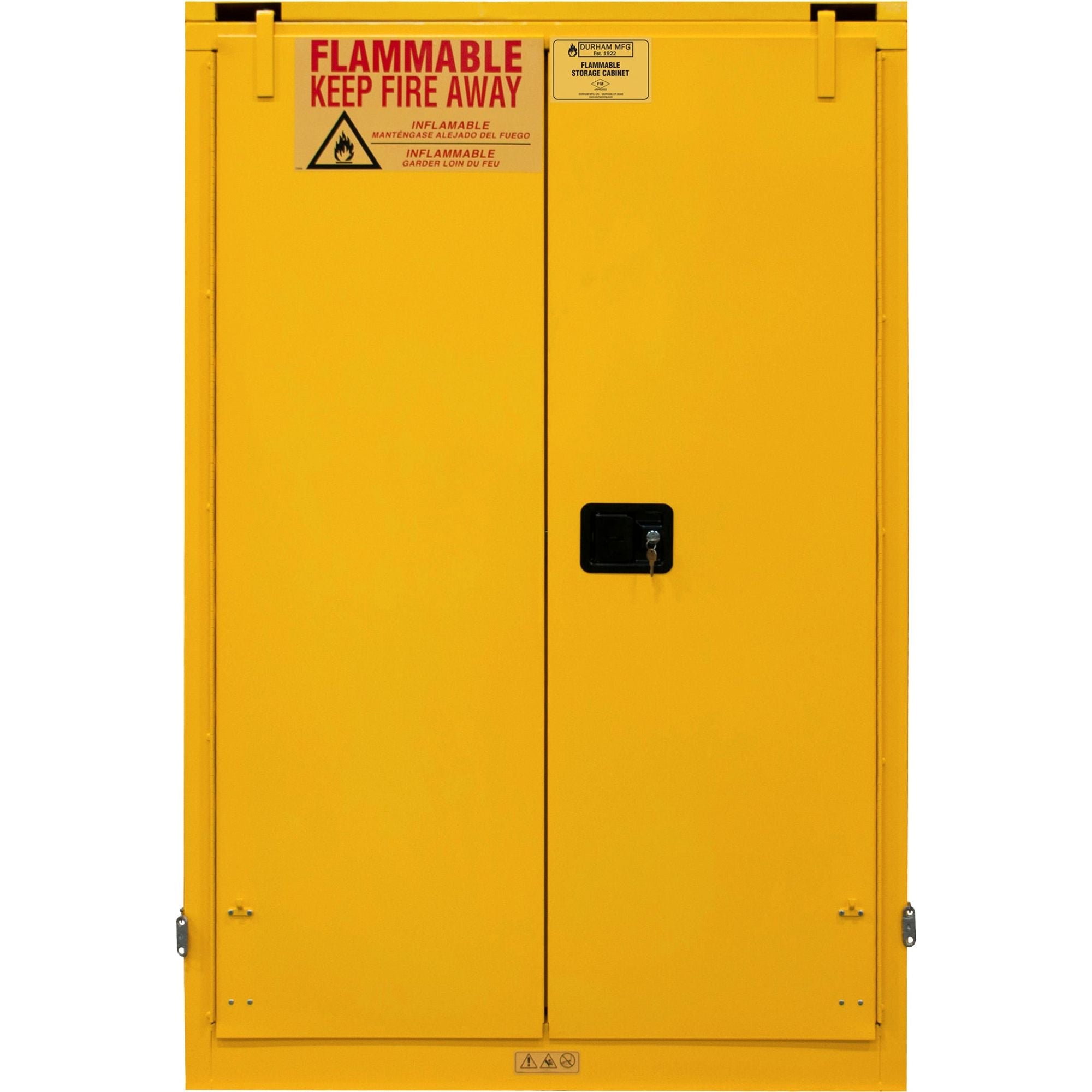 Goldenrod Durham 90 Gallon Flammable Storage Self Close
