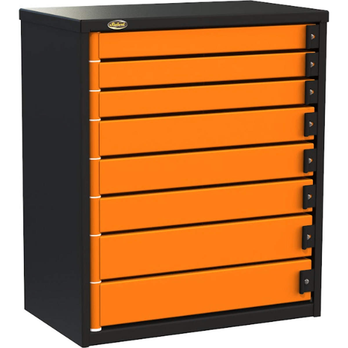Dark Orange Swivel 8-Drawer 30-inch Service Van Tool Box PRO343408