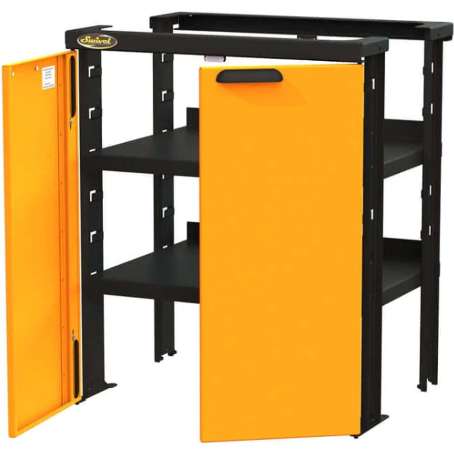 Orange Swivel Pro 80 30&quot; Floor Cabinet Middle Unit with 2 Height Adjustable Shelves PR80SD030