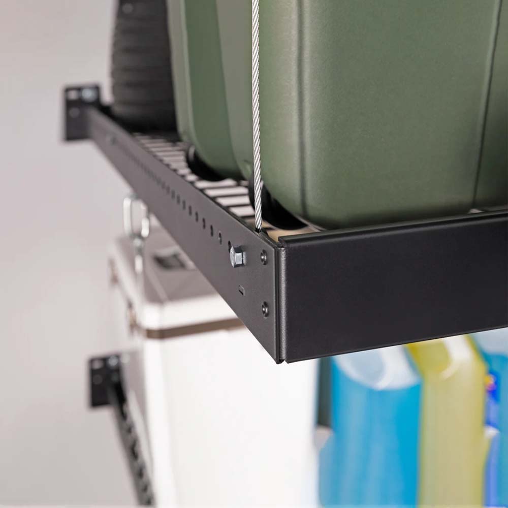 2 Ft X 8 Ft Wall Mounted Steel Shelf Pro Series 2PC Holding Green Storage Containers