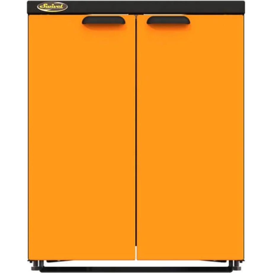 Orange Swivel Pro 80 30&quot; Floor Cabinet End Run Unit with 2 Height Adjustable Shelves PR80ESD30