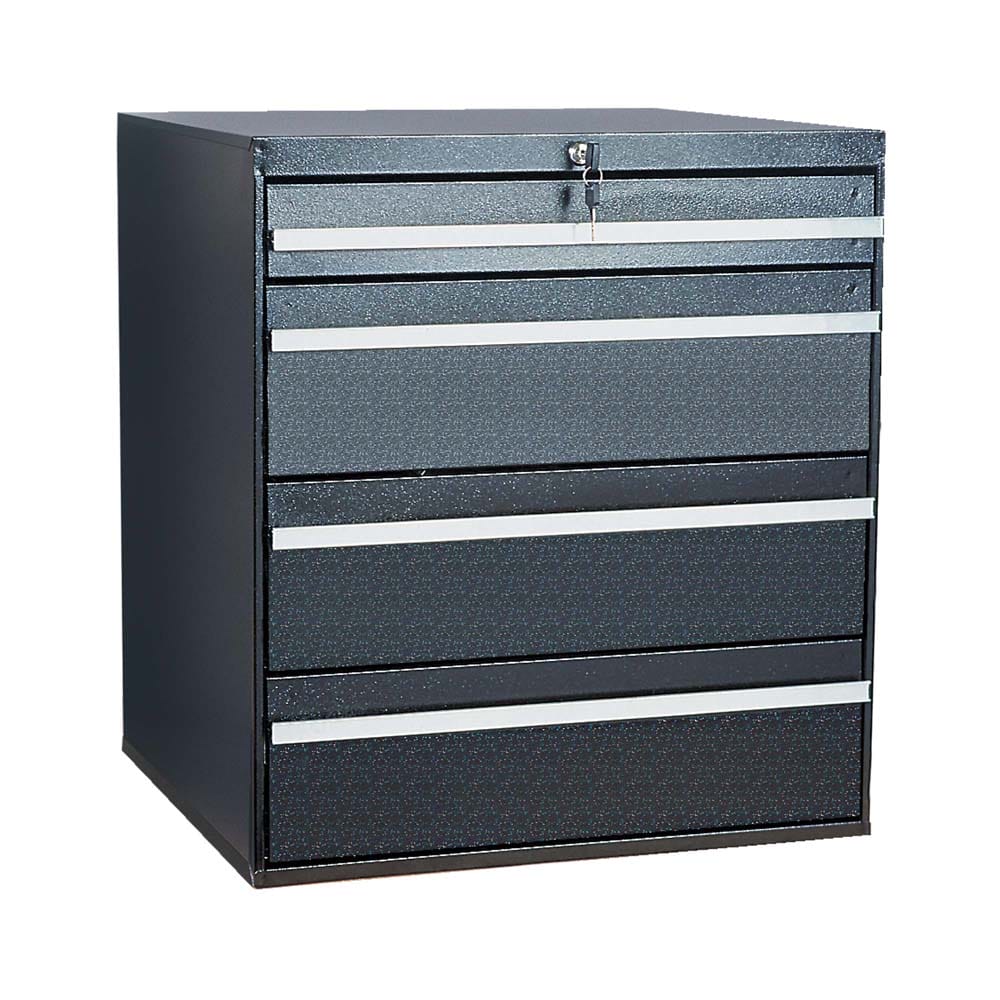 3 Inch High Dividers Craftline Lockable Drawer System With Five Drawers And Silver Handles