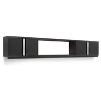 3 Piece Wall Cabinet Set Pro 3.0 With Display Shelf Featuring Two Pairs Of Lockable Sliding Doors Featuring Two Pairs Of Lockable Sliding Doors