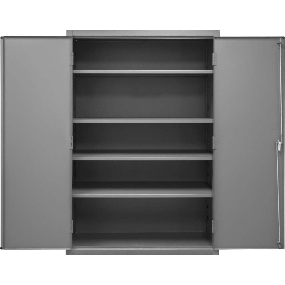 48x24x72 4 Shelves Cabinet Durham With Five Adjustable Shelves Painted In A Uniform Gray Color