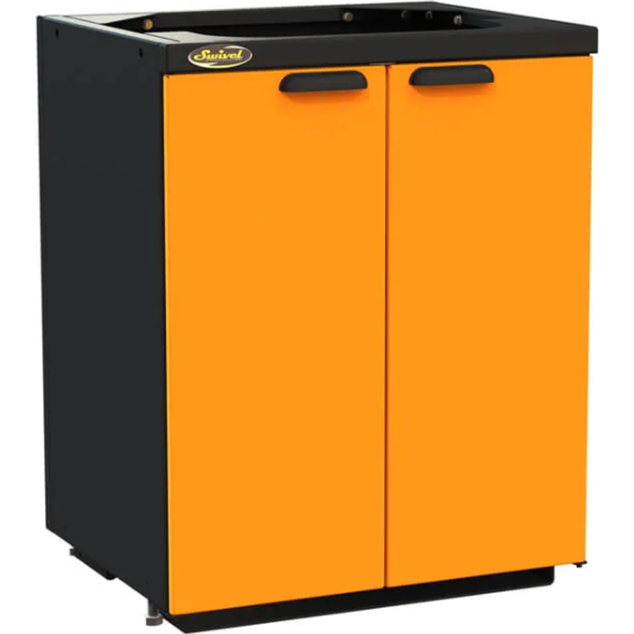 Orange Swivel Pro 80 30&quot; Floor Cabinet End Run Unit with 2 Height Adjustable Shelves PR80ESD30