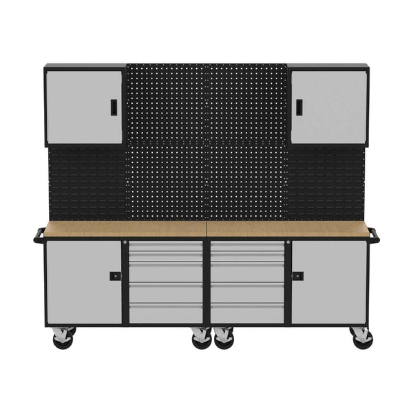 W&Berry バウンティチップ 40枚セット 八角形 セラミック製 Valley Craft Cabinet Workbench Suite - 9-Piece, 8' Wide Set