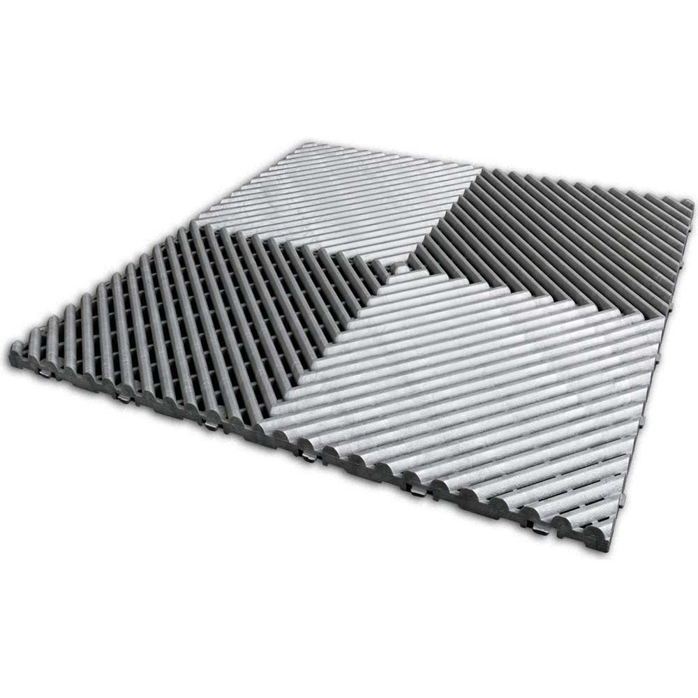 Alloy Racedeck Free Flow XL With Parallel Raised Ridges Arranged In A Repeating Triangular Configuration