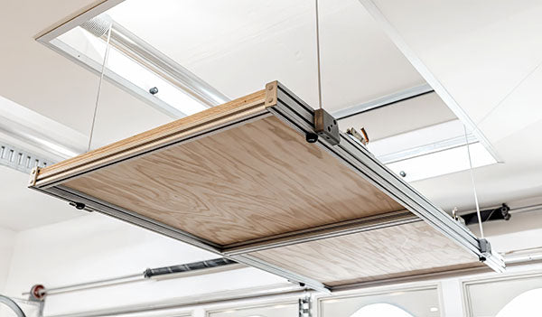 Auxx-Lift Attic Lift System in garage