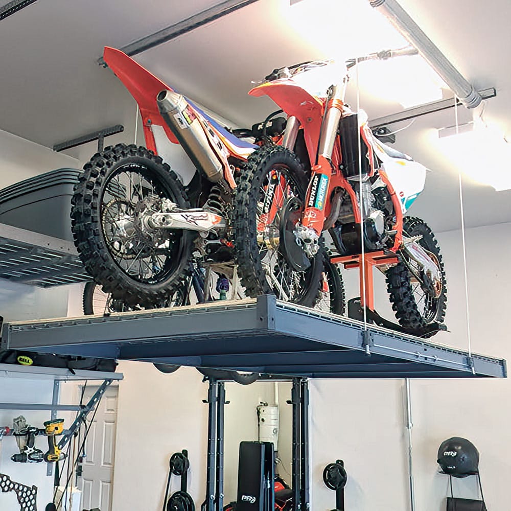 Motorcycle lift for storage hotsell
