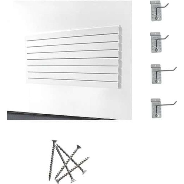 Lavender storeWALL Small Basic Duty Starter System - 2 Slatwall Panels
