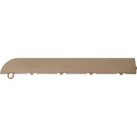 Beige Racedeck Garage Flooring Corner With A Curved Profile And A Series Of Raised Ridges Along The Top Edge