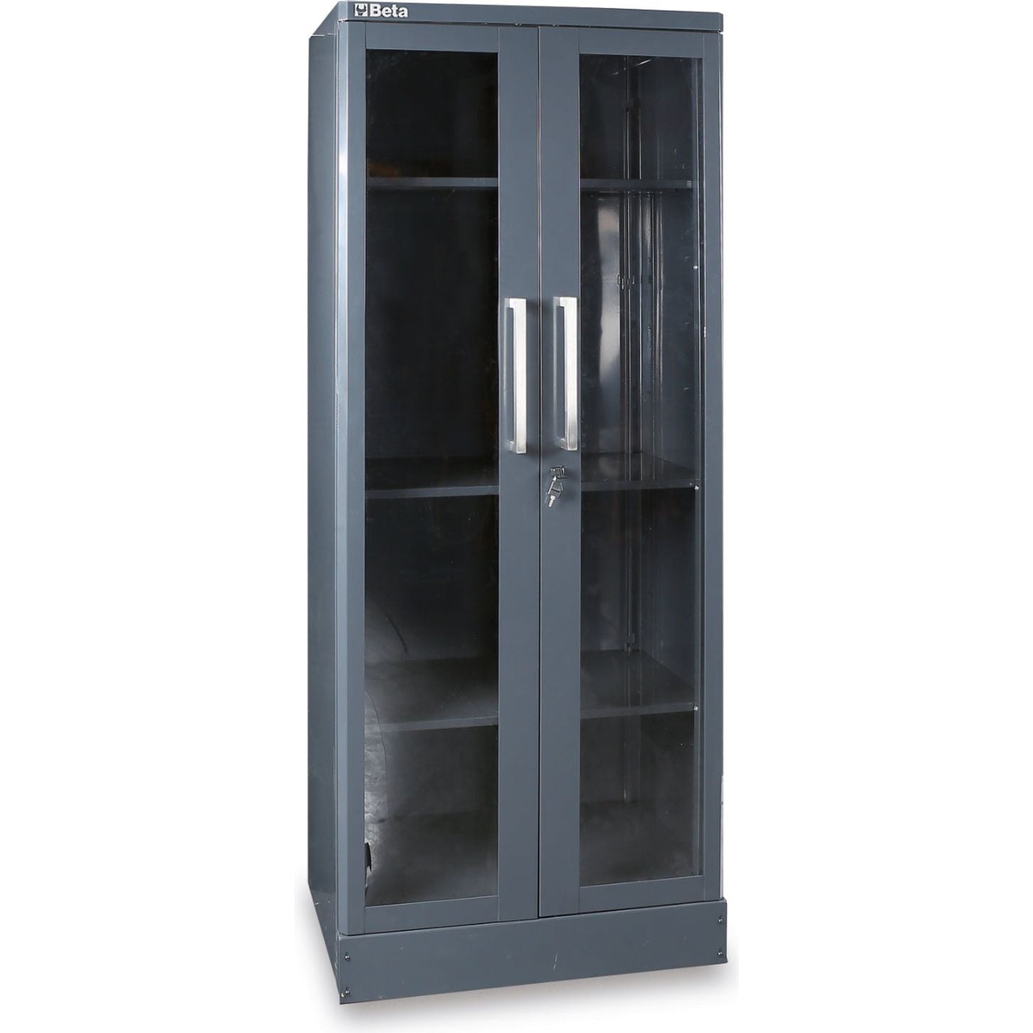 Dark Slate Gray Beta Tools C55AT2 Sheet Tool Cabinet 2 Clear Doors