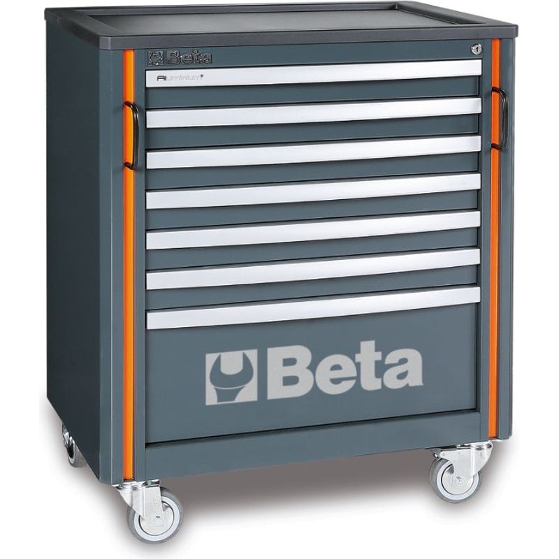 Dim Gray Beta Tools C55C7 Mobile Roller Cabinet With 7 Drawers