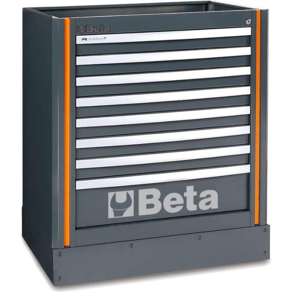 Dark Slate Gray Beta Tools C55M8 Fixed Module With 8 Drawers