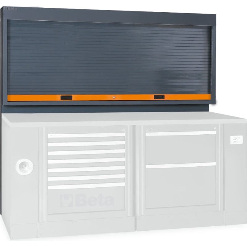Light Gray Beta Tools C55PS-G Tool Wall System With Shutter