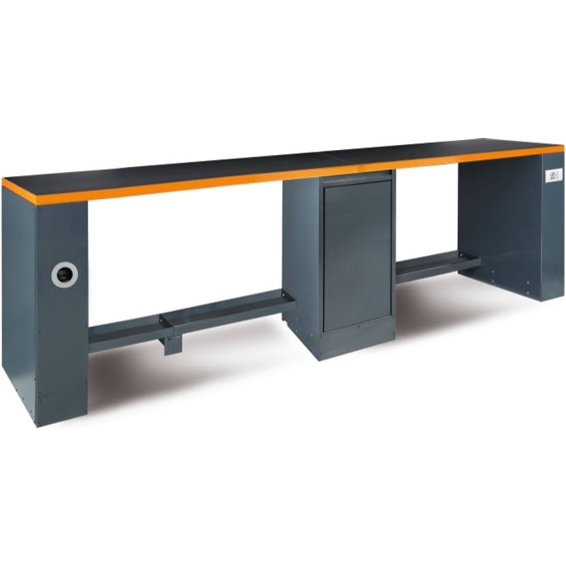 Dark Slate Gray Beta Tools C55Pro-BG/D4  4M Long Workbench, Grey