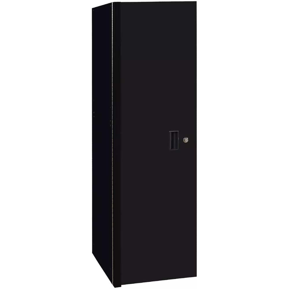 Black Extreme Tools 19 Side Cabinet With A Single Door Featuring A Recessed Handle And A Lock