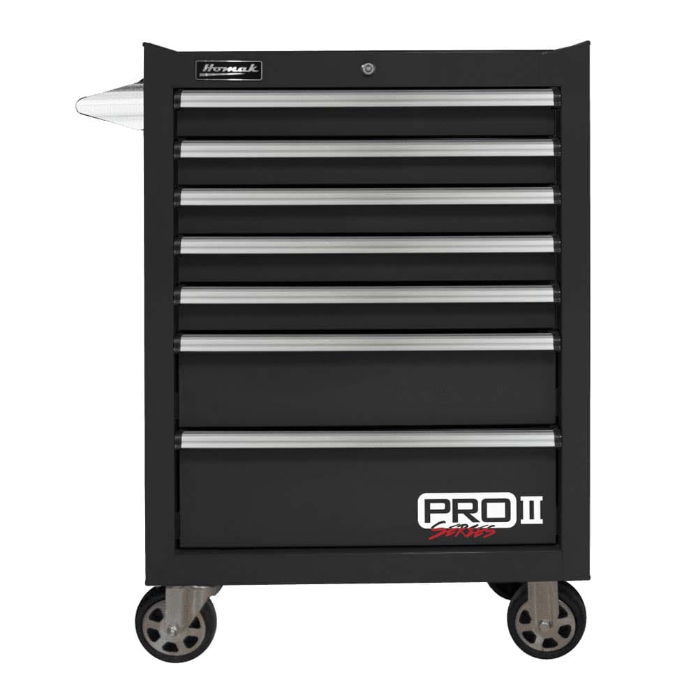 Homak 27 inch Pro II Roller Cabinet in Black