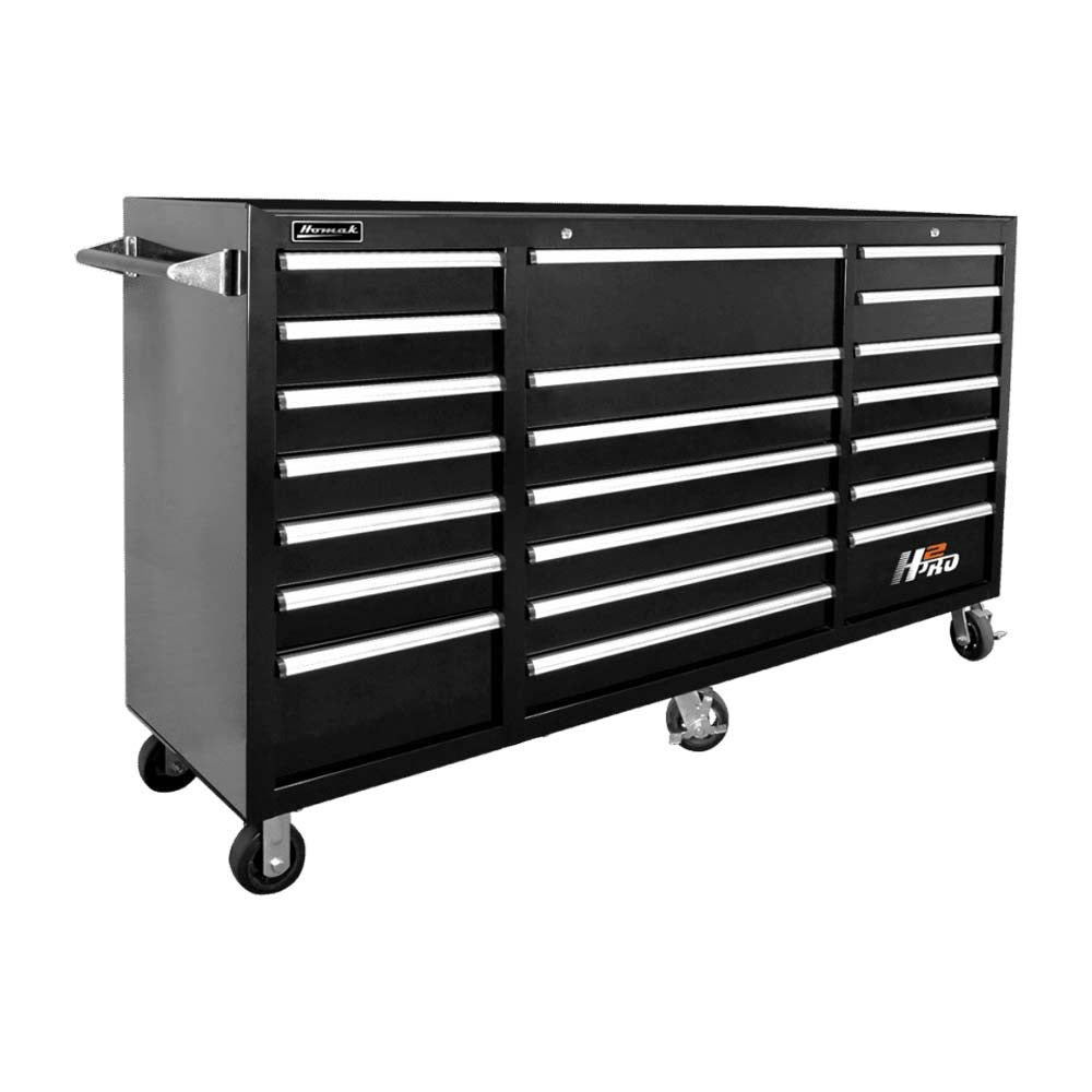 Homak 72 inch H2Pro Roller Cabinet in Black