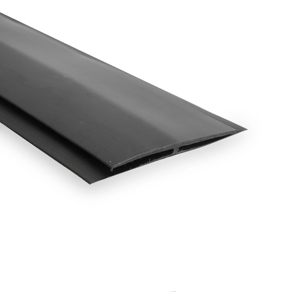 Black Roll-Out Mat Center Strip With A Tapered Edge