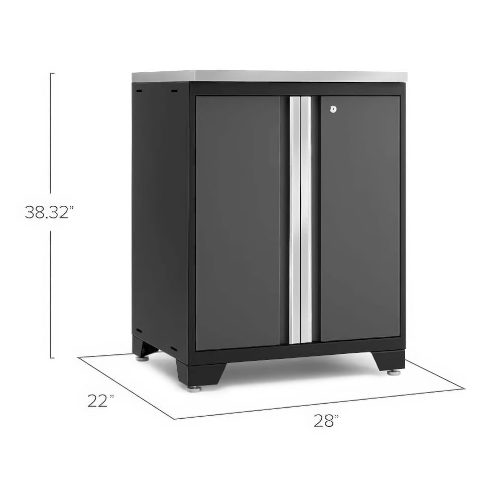 Black Storage Cabinet With Stainless Steel Top With Dimensions