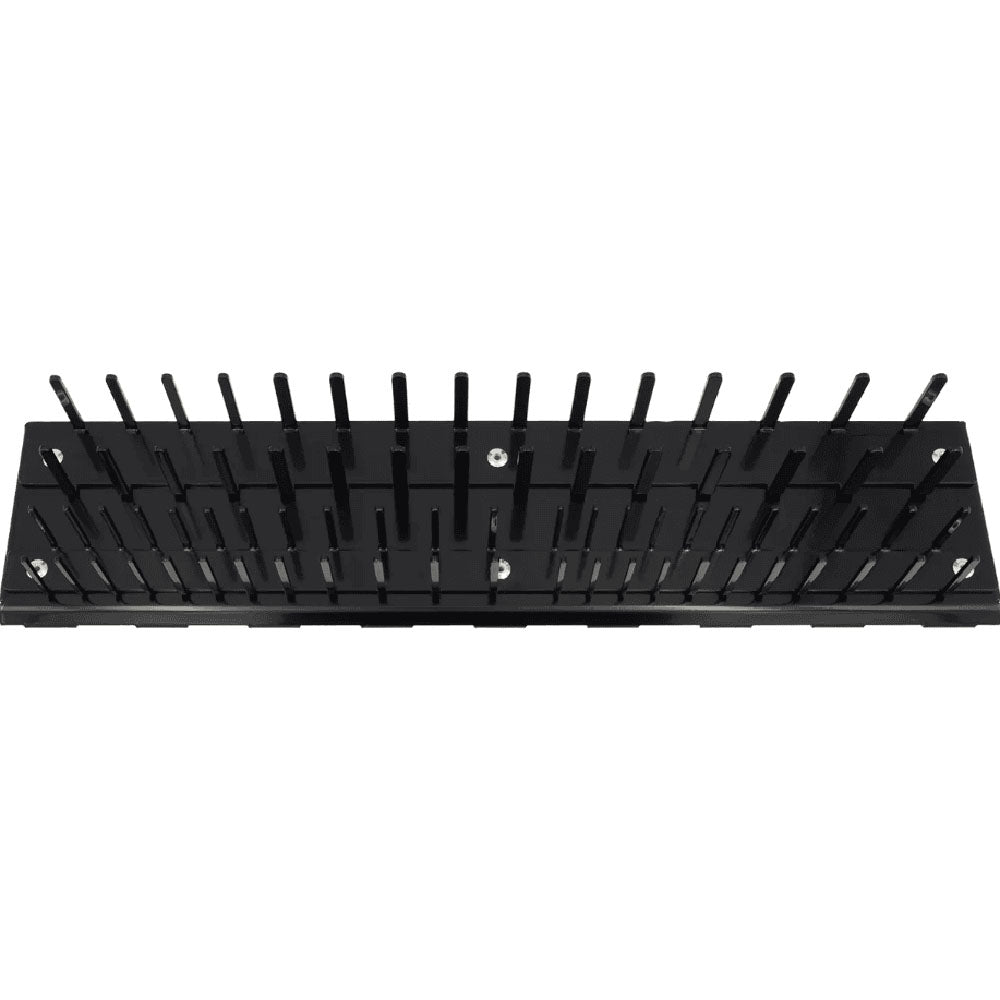 Black Tool Organizer With Multiple Vertical Slots