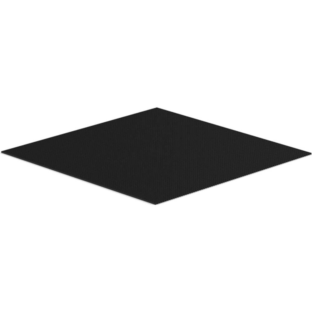 Black Waffle Mat Drawer Liners With A Subtle Waffle Pattern