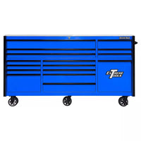 Blue Extreme Tools Rolling Tool Cabinet With Multiple Drawers And Caster Wheels For Mobility