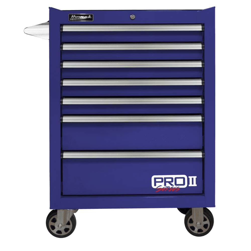 Homak 27 inch Pro II Roller Cabinet in Blue
