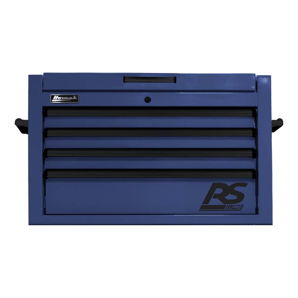 Blue Homak 36 RS Pro 4-Drawer And The RS Pro Logo