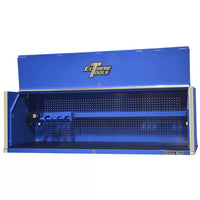 Blue Top 72 Inch Tool Box Hutch By Extreme Tools With A Pegboard Back Panel And A Tool Organizer Insider