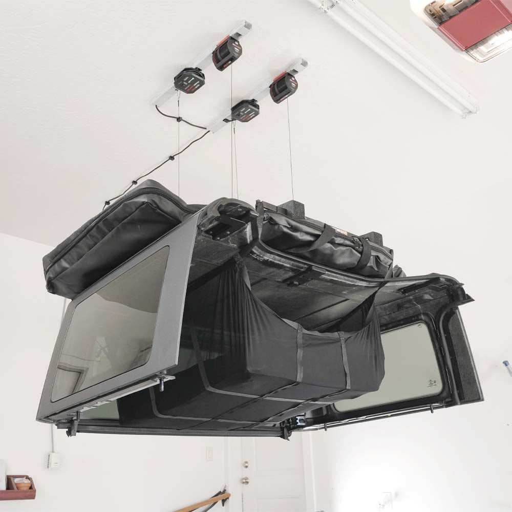 Bronco Top Lifter By SmarterHome Elevated To The Ceiling