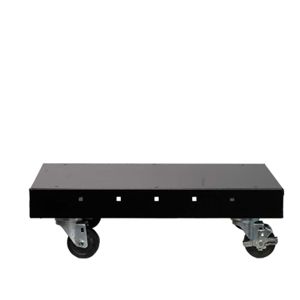 Caster System For Mobile Cabinet Equipped With Four Caster Wheels