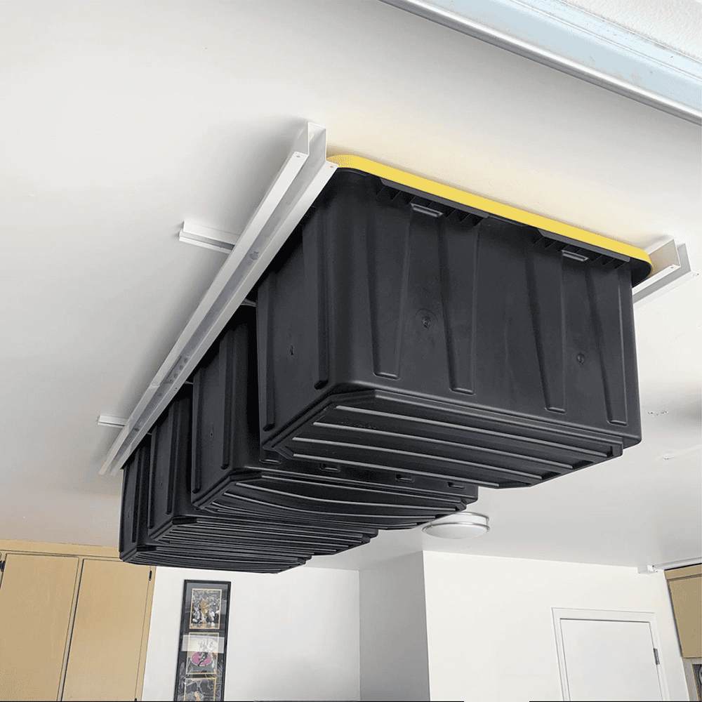 E-Z Glide Tote Slide — Overhead Garage Storage System