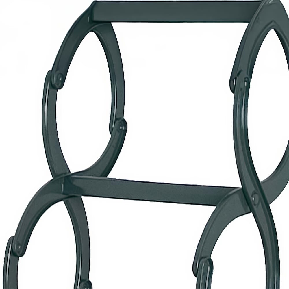 Close-Up View Of A Scissor-Style Folding Metal Attic Ladder
