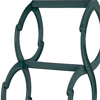 Close-Up View Of A Scissor-Style Folding Metal Attic Ladder