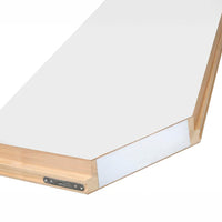 Close-Up View Of An Insulated Attic Ladder Door Panel Showing Its Layered Construction With Wood Framing