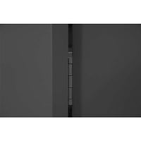 Close Up View Of A Dark Colored Door Hinge Of 72x24x78 Heavy Duty Steel Cabinet Durham Visible In The Narrow Gap Between Two Surfaces