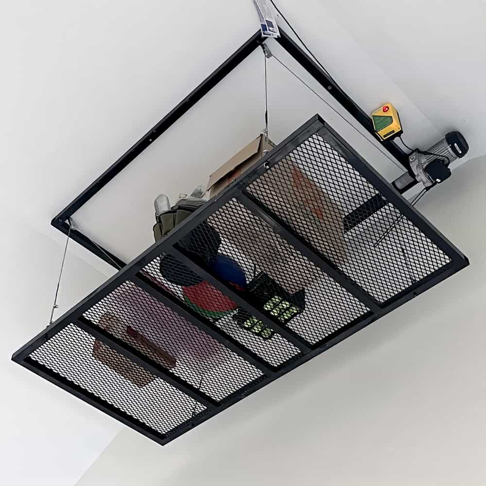 CloudLift Heavy Duty Retractable Platform Lift 800 lbs Viewed from Underneath