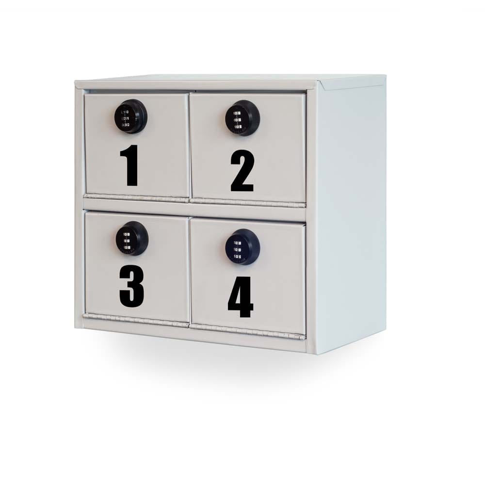 Craftline Four Compartment Pick Up Storage Box With Four Numbered Drawers