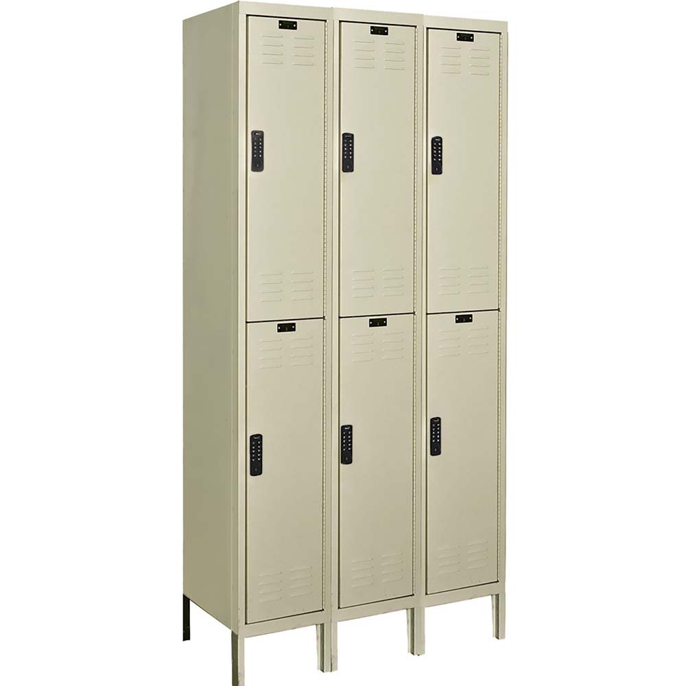 DigiTech Locker 36W x 15D Double Tier With Six Compartments Arranged In Two Vertical Columns