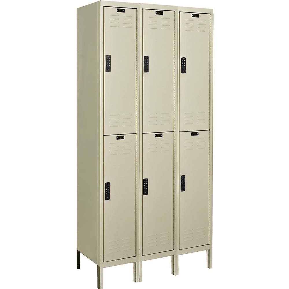 DigiTech Locker Double Tier Assembled 36W x 12D x 78H With Six Compartments Each Featuring A Combination Lock